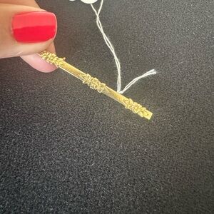 Gold Floral Bar Pin